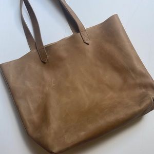 Nisolo Tan Real Leather Tote Bag - Excellent Condition